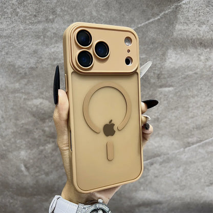 Matte Magnetic Translucent  Wireless Charge Phone Case For iPhone 17 Air 16 15 14 13 12 11 17 Pro Max Magsafe Must-Haves  Cover