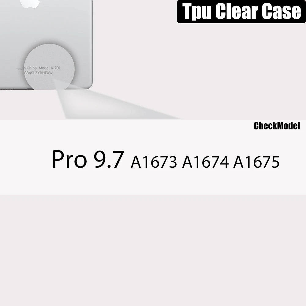 Clear Case For Ipad Pro 11 12.9 10.5 9.7 9th Generation With Pencil Holder Cover Ipad Mini 6 Air 5 4 3 2 1 10th 8 7 5 Tpu Case