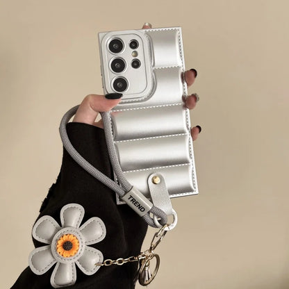 Soft Down Jacket Phone Case for Samsung Galaxy S25 Edge S23 S24 Ultra S22 S21 FE S20 A56 A36 A16 A06 A35 A55 A05 A15 A54 A34