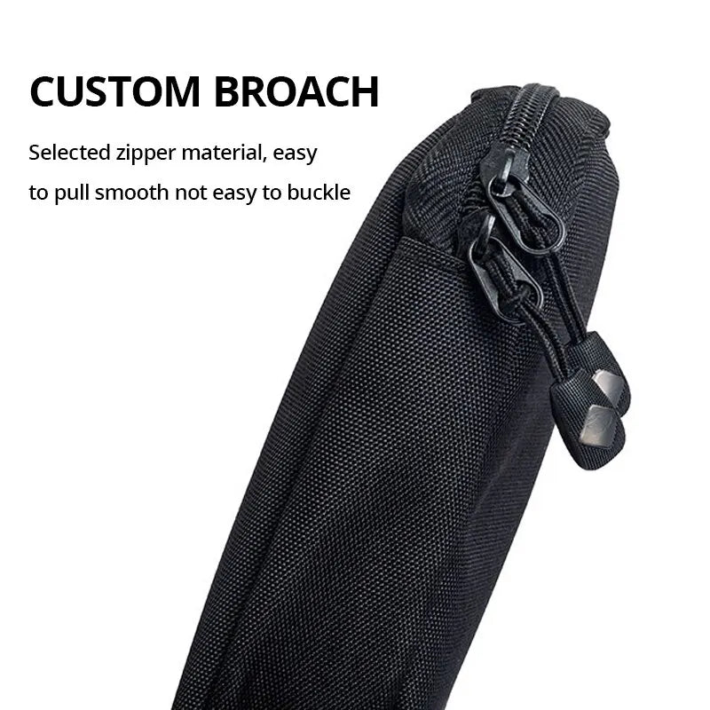 1pc Black Green Storage Bag Electronic Accessory Organizer Portable Usb Data Cable Charger Plug Travel Waterproof Organizer - covers4phones