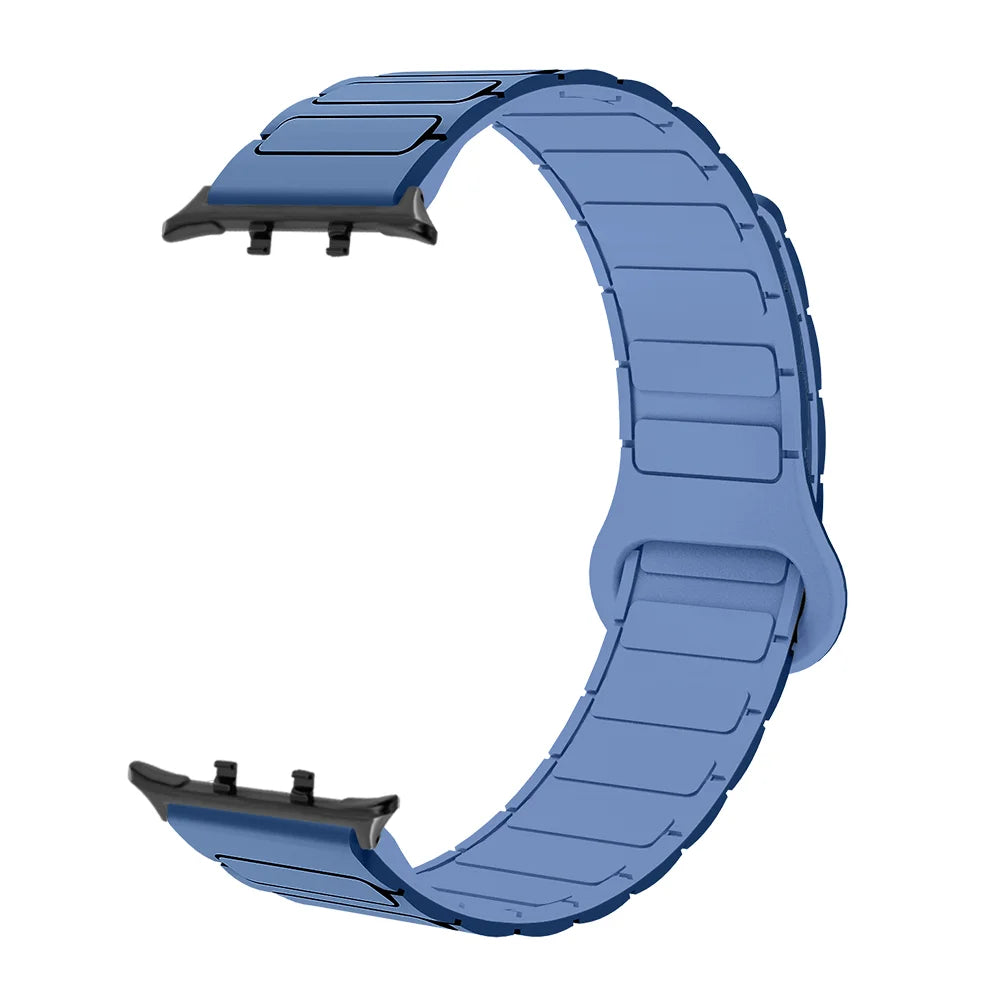 Armor Style Magnetic Wristband For Honor Watch 5 Quick Release Washable Breathable Silicone Sport Smart Watch Band Men Women