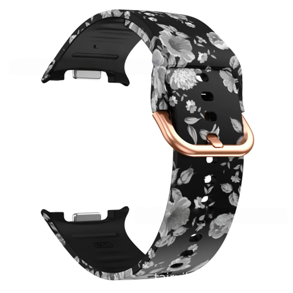 Printed Band for Samsung Galaxy watch 8/8 classic 46mm Strap Sport Silicone belt Bracelet Correa for Galaxy watch 8 40mm/44mm