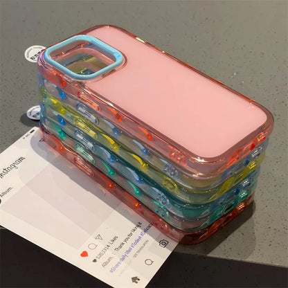 Luxury Jelly Candy Shockproof Case for iPhone 16 15 14 Plus 13 12 11 Pro Max Soft Hit Color Bumper Armor Aesthetic Phone Cover