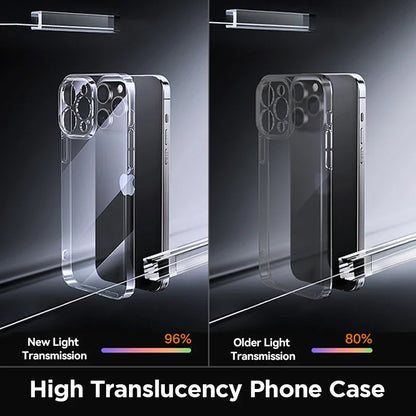 Joyroom Case For iPhone 17 Pro Max Case Crystal Transparent No Yellowing Lens Protection Cover For iPhone 16 Pro Shockproof Case