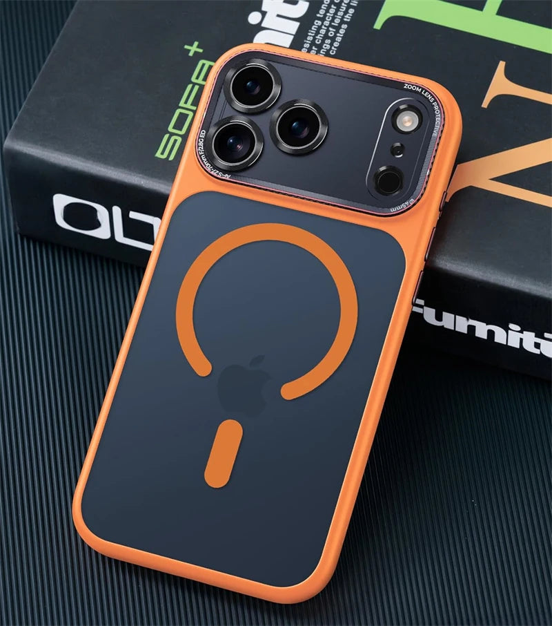 Camera Lens Protector Magnetic Case for Magsafe IPhone 17 Air 16 15 14 13 Pro Max Plus 17Pro 17Air 16Pro Mac Safe Phone Cover