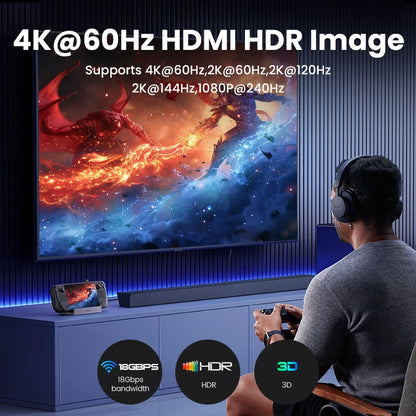 UGREEN 4K60Hz HDMI USB C HUB Docking Station for Steam Deck Type-C to RJ45 PD100W 10Gbps USB-A/C for iPad ROG Ally Legion Go PC