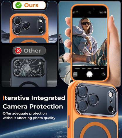 Camera Lens Protector Magnetic Case for Magsafe IPhone 17 Air 16 15 14 13 Pro Max Plus 17Pro 17Air 16Pro Mac Safe Phone Cover