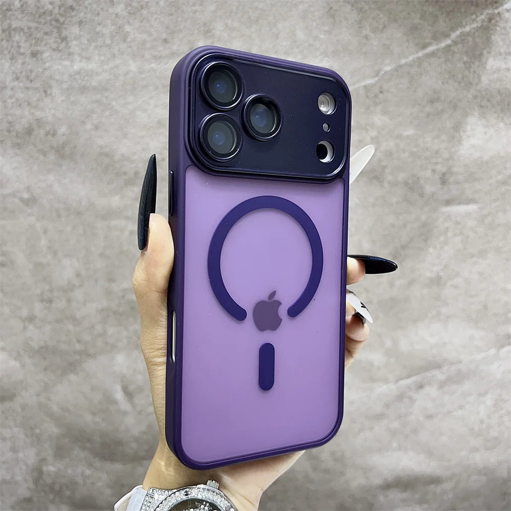 Matte Magnetic Translucent  Wireless Charge Phone Case For iPhone 17 Air 16 15 14 13 12 11 17 Pro Max Magsafe Must-Haves  Cover