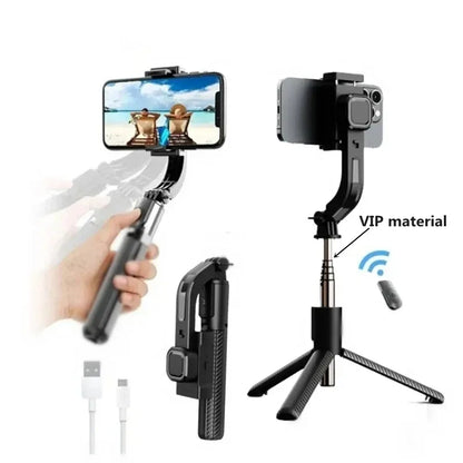 Roreta Telescopic Selfie Stick Tripod Monopod Stand Mobile Phone Support Wireless Gimbal Stabilizer For iOS Android Holder