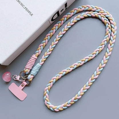 Creative Cartoon Mobile Phone Universal Lanyard Crossbody Long Rope Lanyard Rope Cartoon Decorative Pendant Accessories