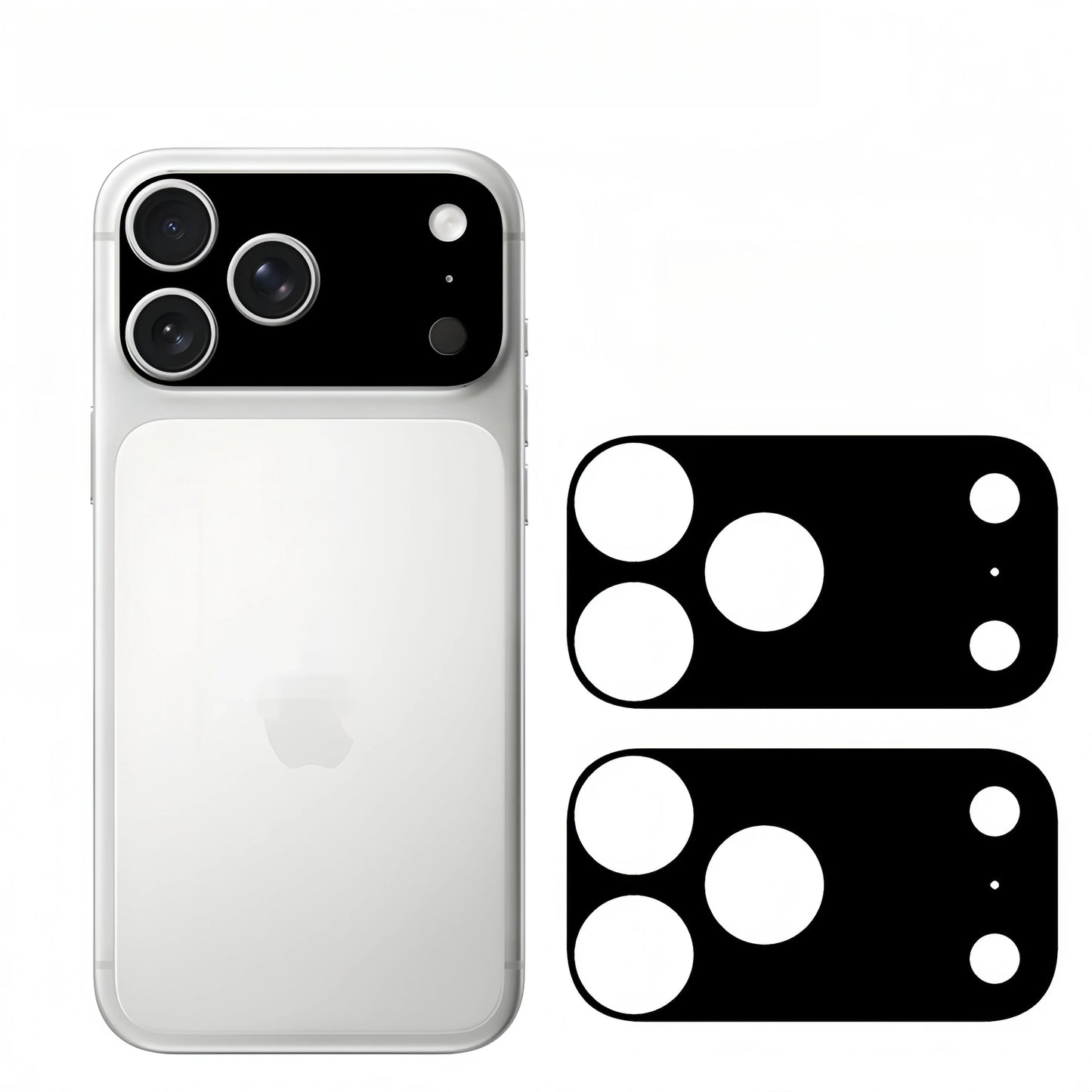 2PCS Plain Color Lens Skin sticker For IPhone 17 Pro Max 17Pro 17 Air Full Cover Anti Scratch Matte Back Camera Protective Flim