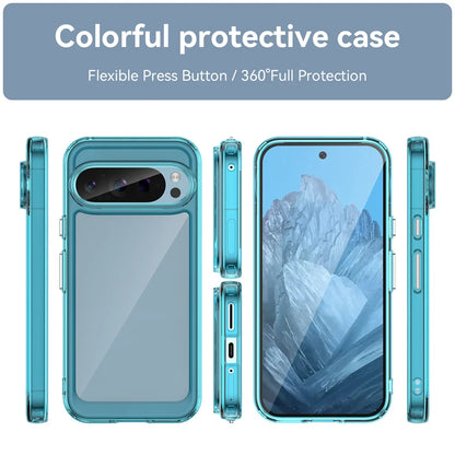 Fashion Transparent Acrylic Case For Google Pixel 9 8 7 Pro 8 7 A Colorful Hard Clear Shockproof Thin Cover For Pixel 10 Pro XL