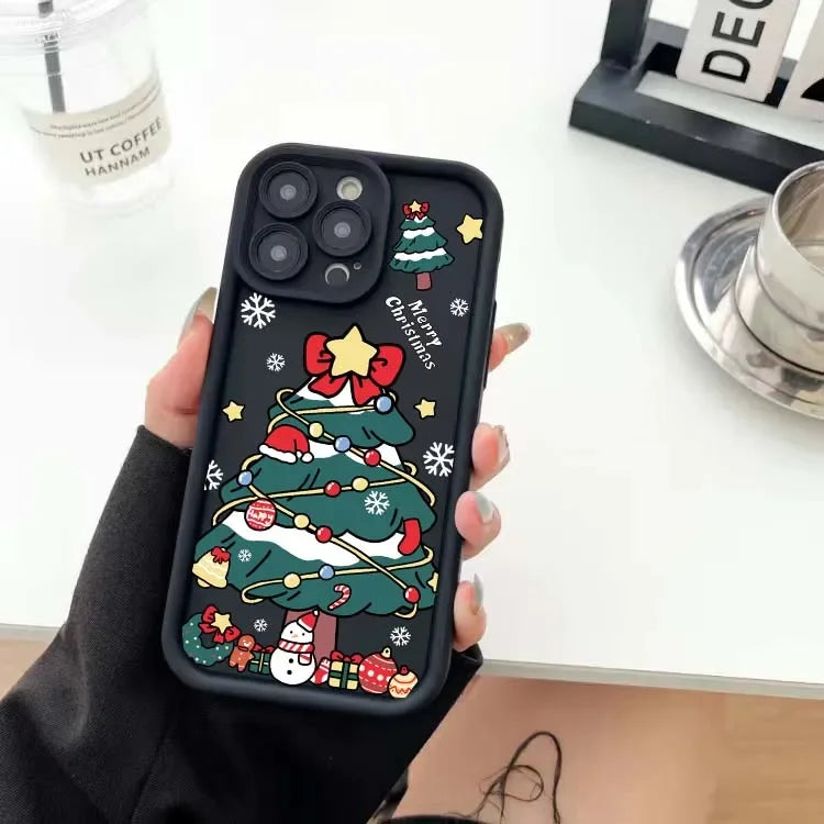 Case For Google Pixel 9 8 7 8A 7A Pro XL 9Pro 7Pro 8Pro 9ProXL Silicone Ins Cartoon Christmas New Year Gift New Design Hot Cover