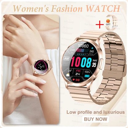 2025 New Smart Watch For Women Gift 1.32 Inch Full Touch Screen Sports Fitness Watches Bluetooth Calls Digital Smartwatch Ladies
