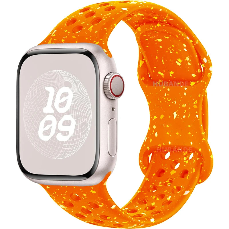 Strap For Apple Watch Band 46mm 44mm 49mm 45mm 40mm 41mm 38 42mm correa Breathable bracelet iwatch series 10 8 SE 7 6 5 9 Ultra