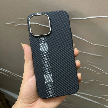 Color Collision MagSafe Hard Cover Case for iPhone 16 15 Pro Max Plastic PC Carbon Relief Shell Camera Lens Alloy Armor Fundas