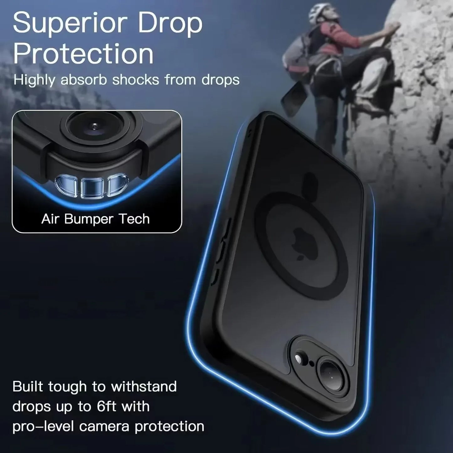 Luxury Matte clear Case for iPhone 17 Air Pro 17Pro Max with strap Camera Protect MagSafe Wireless Charging cover for 17 Promax