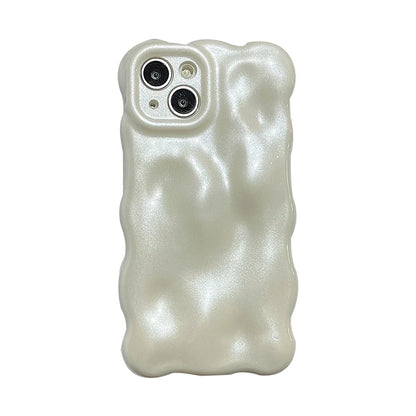 Qianliyao 3D Bubble Wave Pattern Phone Case For iPhone 16 15 14 13 12 11 Pro Max 14promax 14pro Soft Shockproof Back Cover