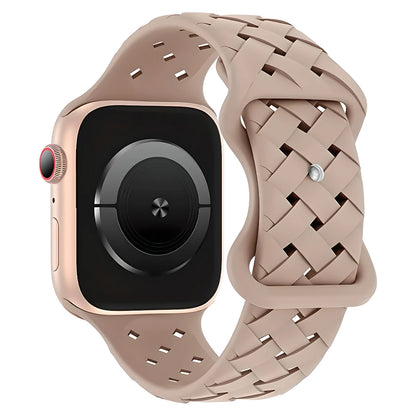 Silicone Strap for Apple Watch Band Ultra 2 49mm 46MM 44mm 42mm 40 41mm Sport Breathable Bracelet For IWatch Series 9 8 7 6 SE 5