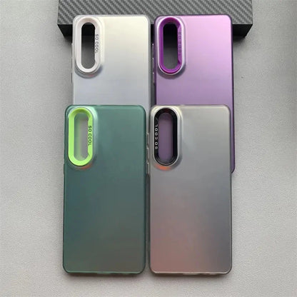 Funda On For Samsung Galaxy S25Edge Edge S25FE FE S25Ultra Plus + S25 Mobile Phone Cases Metallic Aurora Skin Matte Back Cover