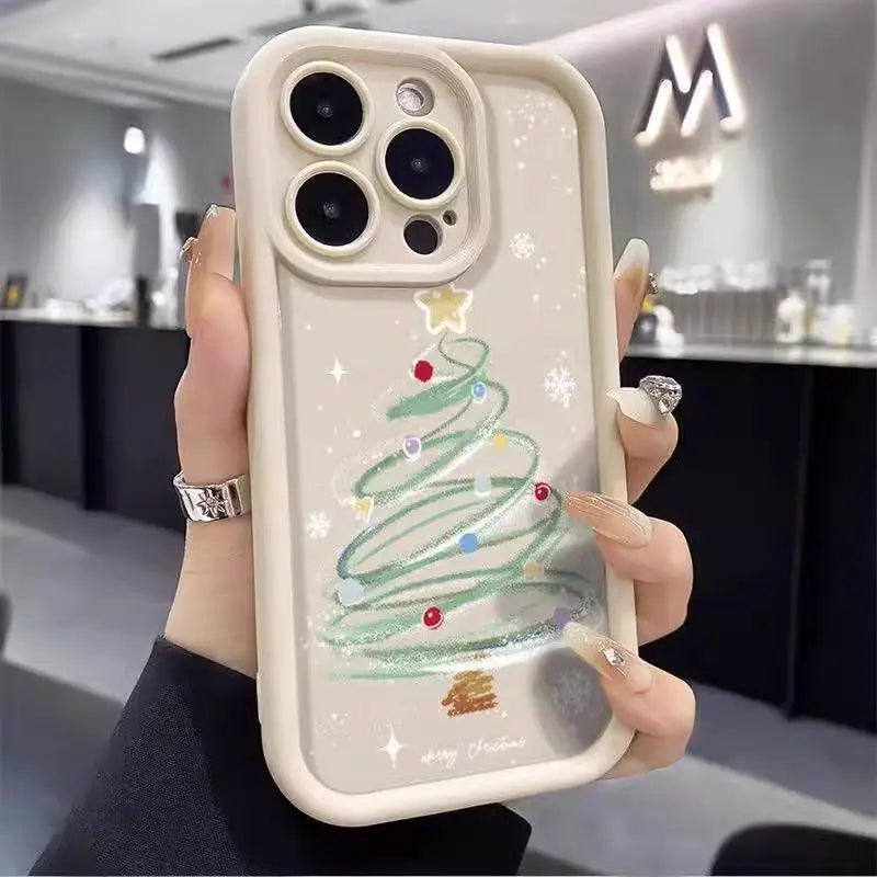 For Samsung Galaxy A56 A36 A26 A54 A16 A17 A15 A06 A07 A25 A55 A35 A14 A34 A24 A05 A05S A32 A52 A23 A53 A33 A04 Christmas Cases