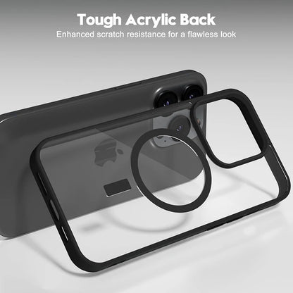 Luxury Strong Magnetic Magsafe Hard Case for iPhone 16 15 14 13 12 11 Pro Max Plus Transparent Matte Slim Shockproof Cover