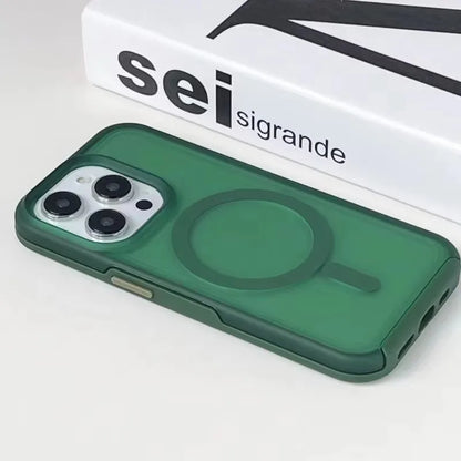 Neon Candy Color Translucent Shockproof Phone Case For iPhone 16 12 13 14 15 Pro Max For Magsafe Wireless Charging Frosted Cover