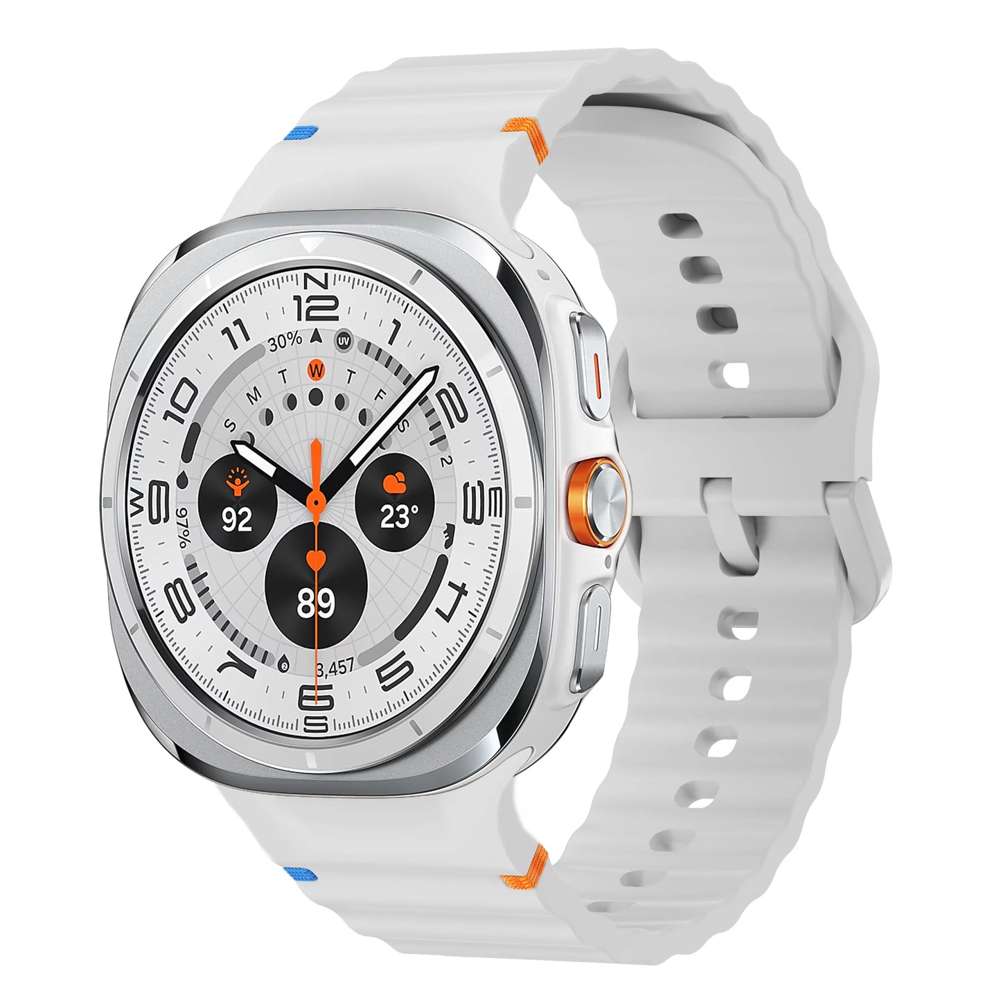 Silicone Band for Samsung Galaxy Watch ultra Strap 47mm Bracelet correa Galaxy Watch 7 6/6 Classic/5 pro/4 44mm 40mm 43mm 46mm