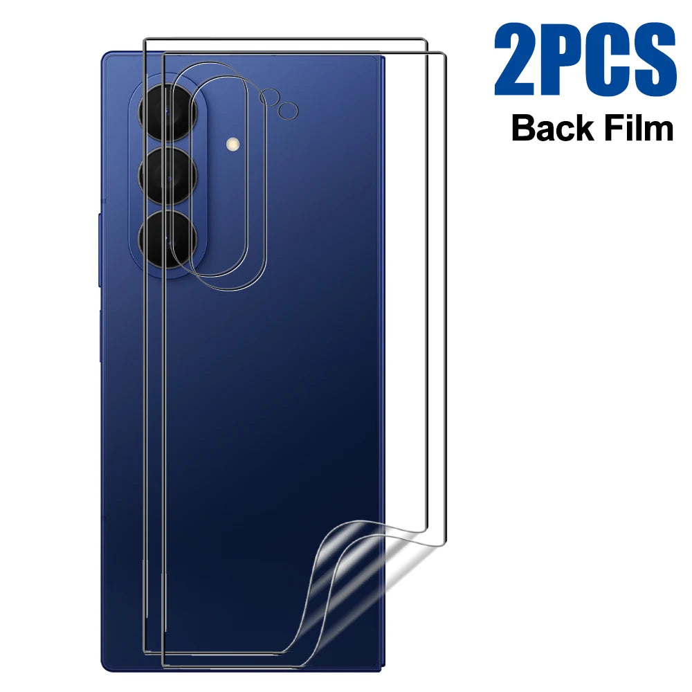 Flexible Hydrogel Film for Samsung Galaxy Z Fold 7 HD Clear Front Back Full Cover Screen Protectors for Samsung Galaxy Z Fold 7