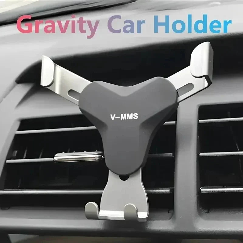 Y-shaped Gravity Car Mobile Phone Holder Car Mounted Air Vent Clip Cellphone Stand Support GPS Navigation Bracket for Smartphone