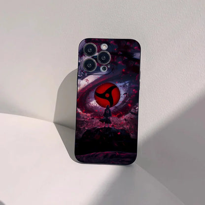 Classic Anime Narutos Uchiha Itachi Phone Case For IPhone 16 15 14 13 Pro Max 11 12 Mini X Xs XR Se 2022 Black Silicone Cover