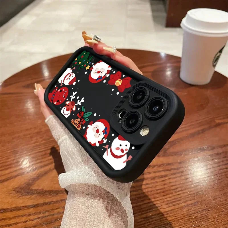 For Samsung Galaxy A56 A36 A26 A54 A16 A17 A15 A06 A07 A25 A55 A35 A14 A34 A24 A05 A05S A32 A52 A23 A53 A33 A04 Christmas Cases