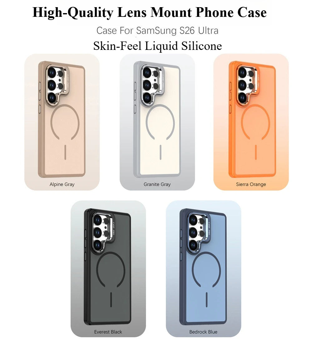 For Magsafe Magnetic Case For Samsung S26 Ultra S25 Edge S24 Plus S23 FE A52 A54 A55 A36 A35 A34 A25 A16 Liquid Silicone Cover