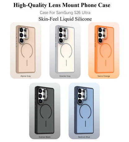 For Magsafe Magnetic Case For Samsung S26 Ultra S25 Edge S24 Plus S23 FE A52 A54 A55 A36 A35 A34 A25 A16 Liquid Silicone Cover