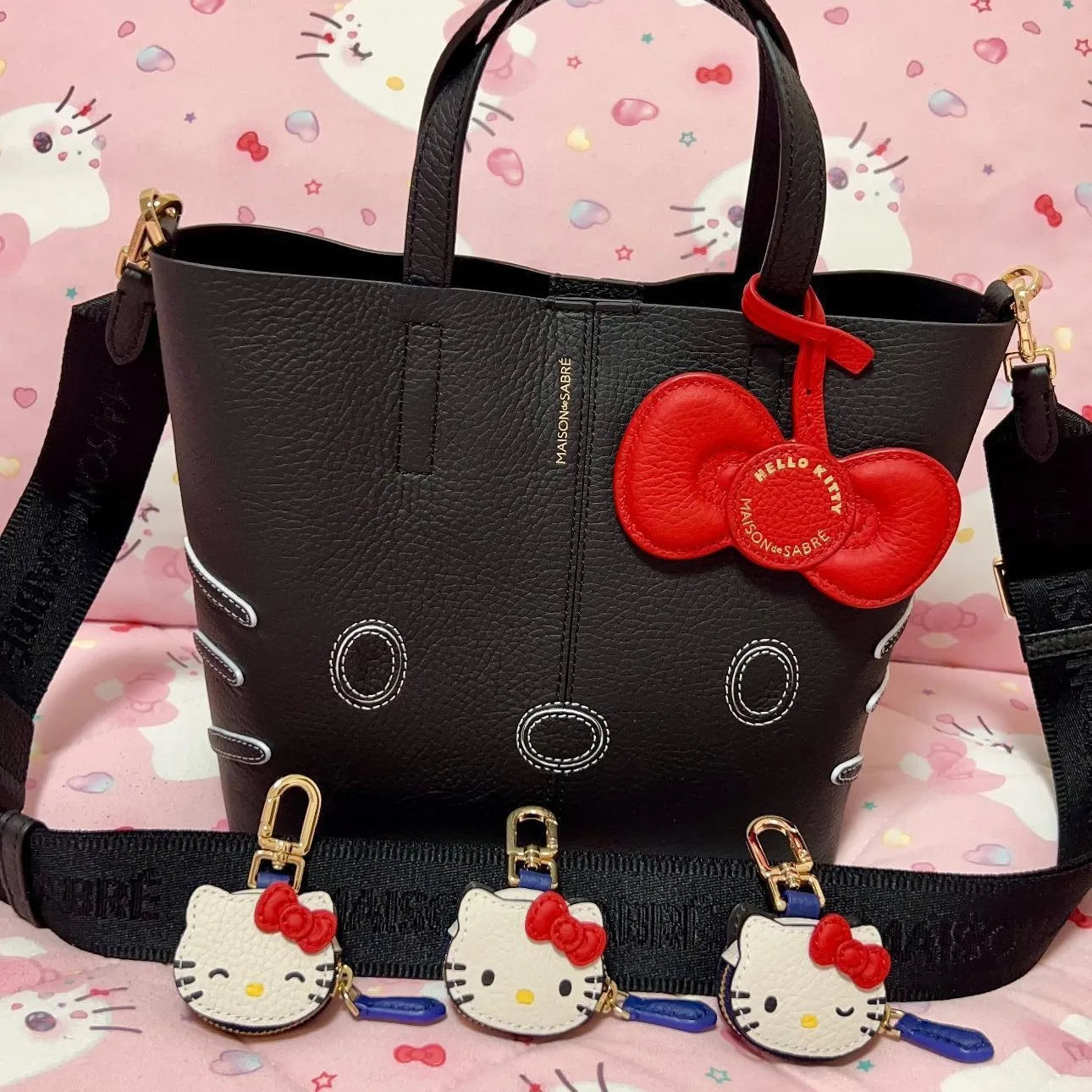 Hello Kitty Key Chain Kawaii Cartoon Backpack Pendant Dopamine Accessories KT Cat Cute Decoration Charming Pendant Birthday Gift