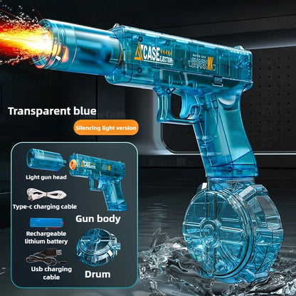 New Water Gun Electric Pistol Shooting Toy Full Automatic Summer Beach Toy For Kids Children Boys Girls Adults