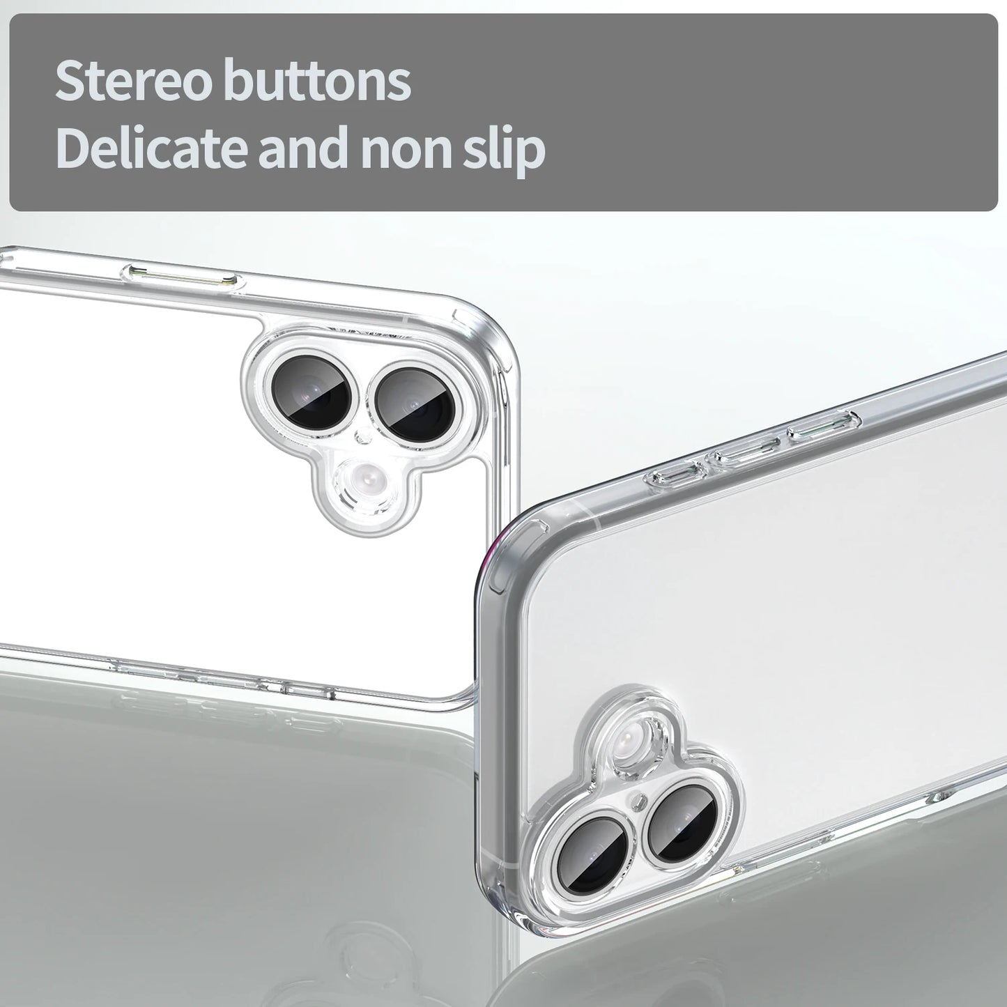 Transparent Protective Case For Iphone 17/17air/17pro/17promax Shockproof Back Cover/Anti-Drop 4 Corners