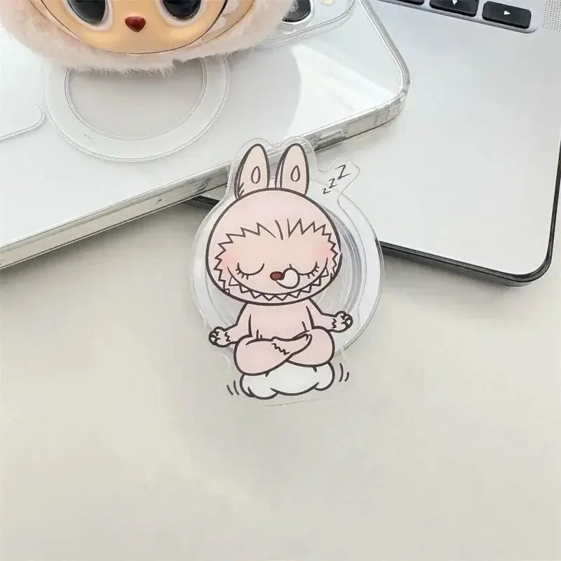 NEW Korea INS Y2K Cartoon Holder For Magsafe Pop.sockets Magnetic Griptok Grip Tok Stand Foldable Phone Bracket Case Accessories