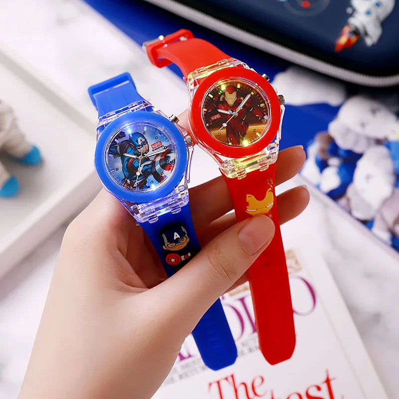 3D Mickey Children Watches Girls Color Light Source Silicone Minnie Kids Watch Ladies Quartz Clock Gifts Relogio Feminino - covers4phones