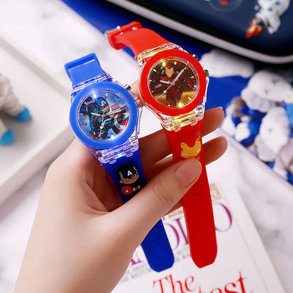 3D Mickey Children Watches Girls Color Light Source Silicone Minnie Kids Watch Ladies Quartz Clock Gifts Relogio Feminino - covers4phones