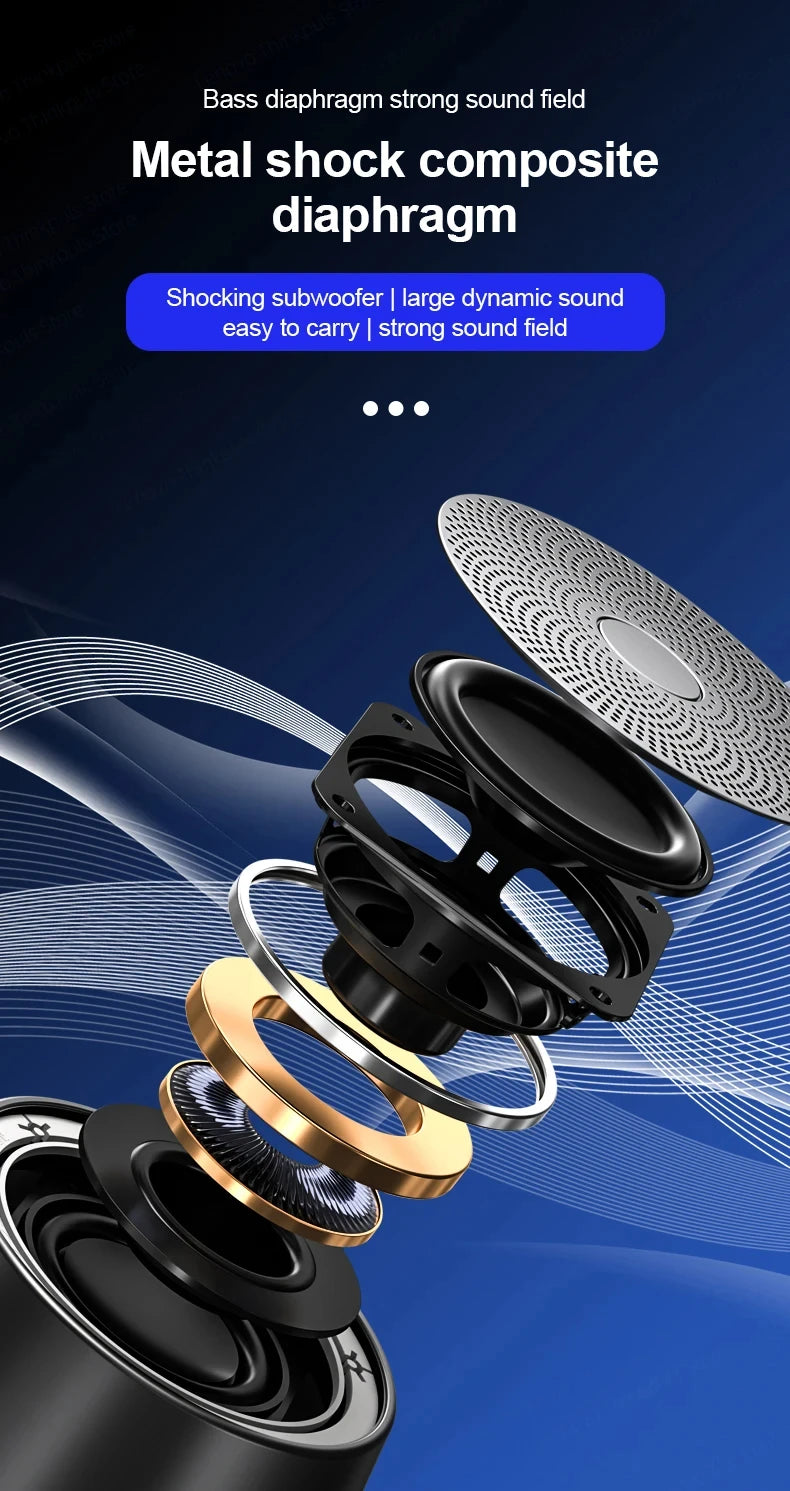 2026 New Choice Portable Bluetooth 5.0 Mini Speaker Stereo Surround Wireless Bluetooth Speakers Music Audio Player Loudspeaker