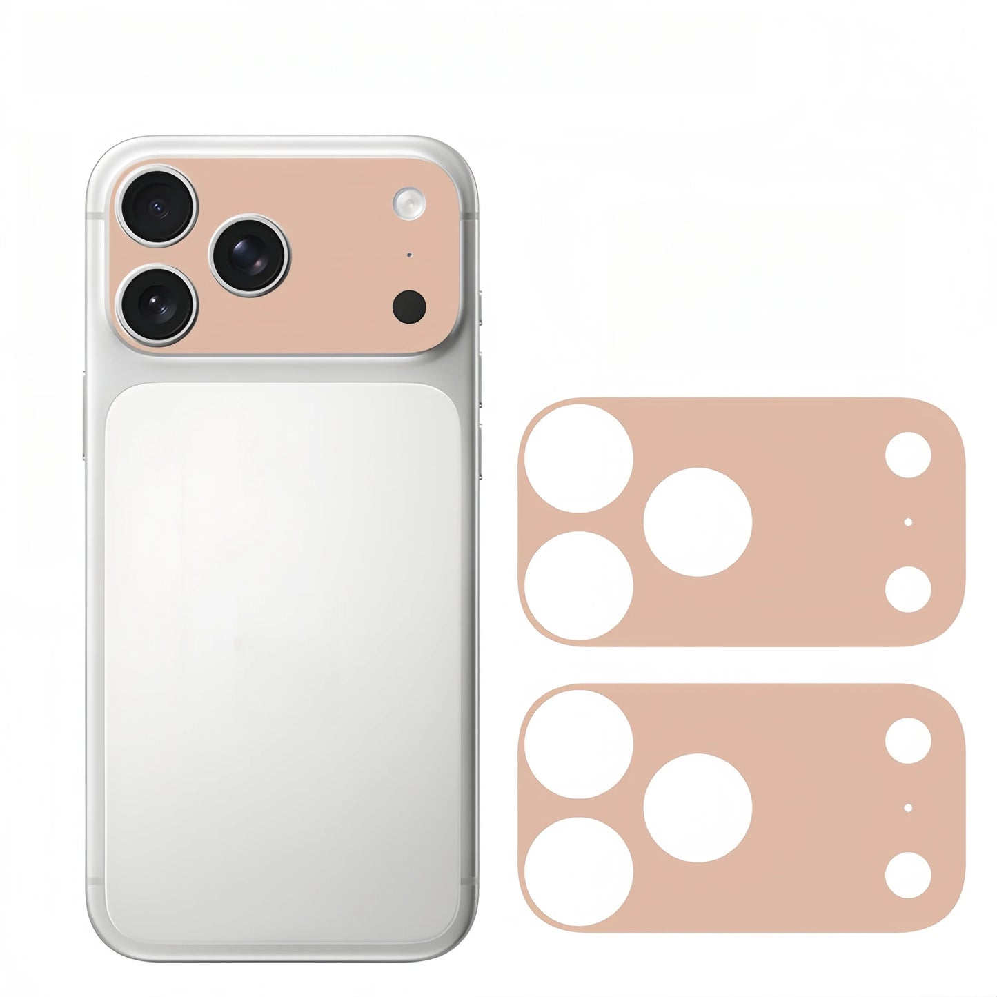 2PCS Plain Color Lens Skin sticker For IPhone 17 Pro Max 17Pro 17 Air Full Cover Anti Scratch Matte Back Camera Protective Flim