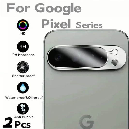 2Pcs Tempered Glass Camera Lens Protector For Google Pixel 9 Pro XL 8 7 6 6A 7A 8A Fold Scratch Resistant HD Clear