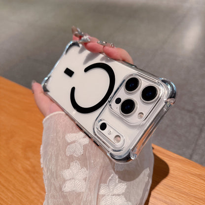 Luxury Magsafe Color Airbag Shockproof Clear Case For iPhone 17 Air 16 15 14 13 12 Pro Max Plus Magnetic Wireless Charging Cover