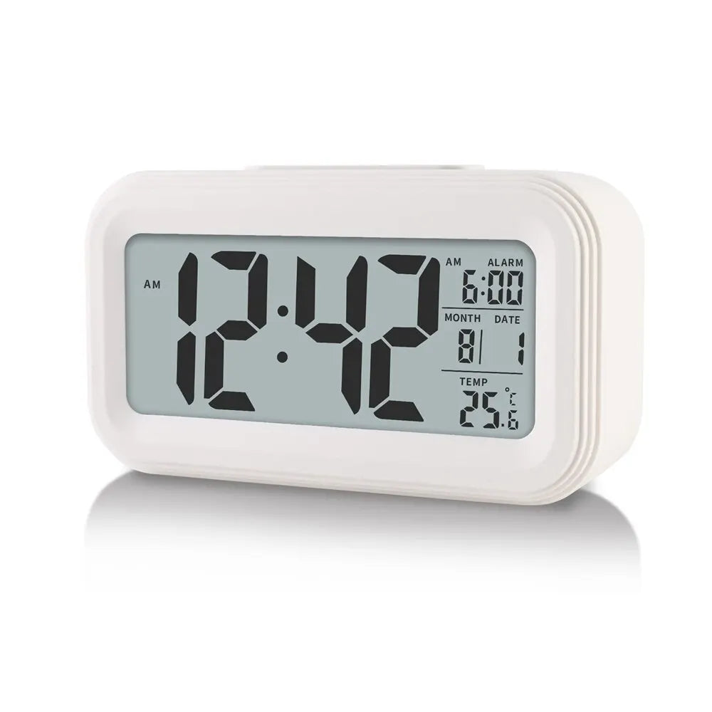 LED Digital Alarm Clock Backlight Snooze Data Time Calendar Desktop Multifunction Electronic Backlight Table Clock - covers4phones