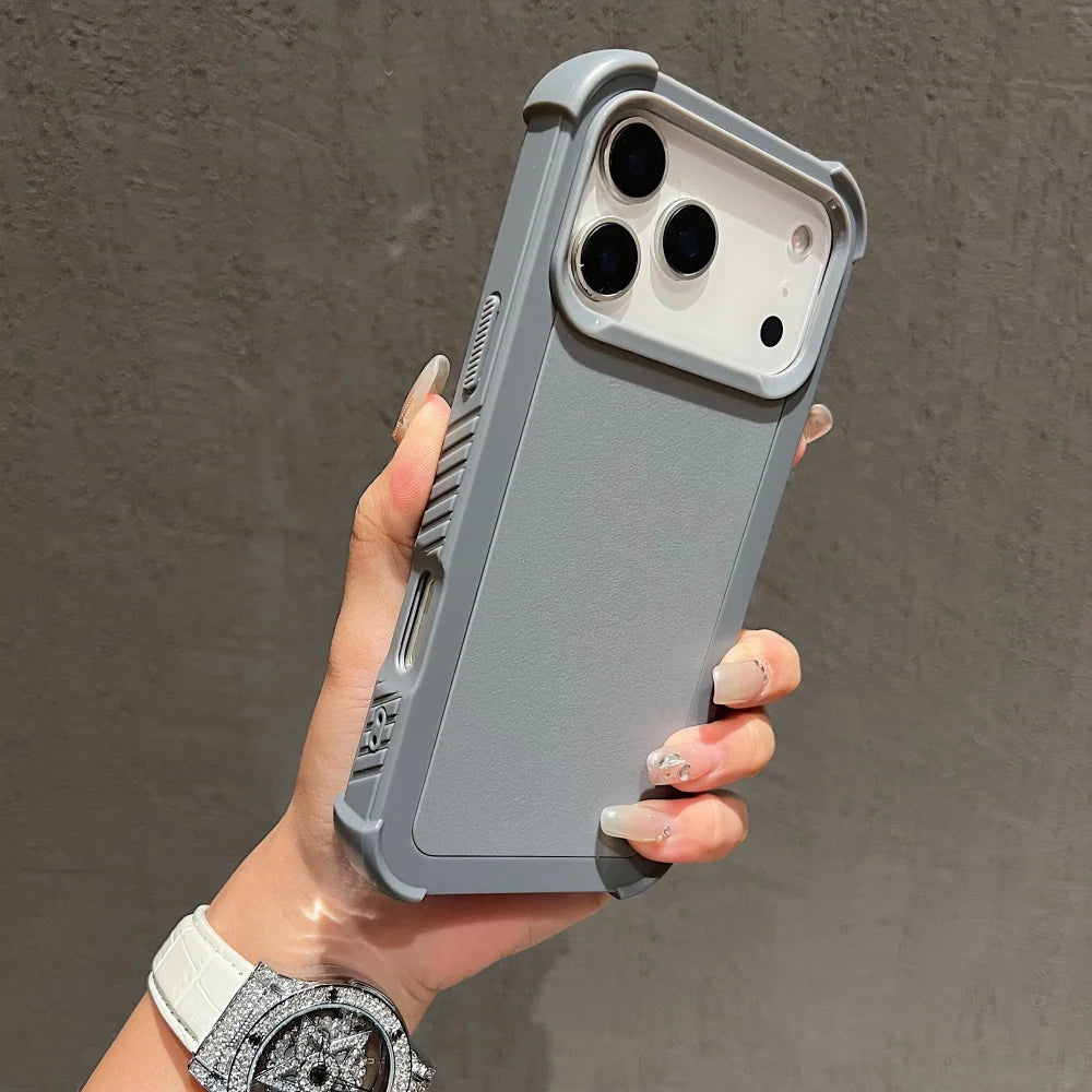 Hard Armor Case For iPhone 17 Air 16 15 14 Plus 13 12 11 Pro Max 16Pro 17Pro 17ProMax Military Shockproof Defender Cool Cover