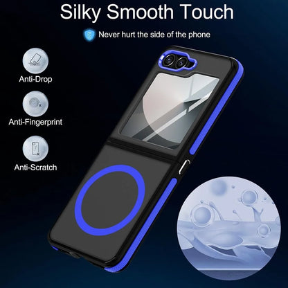 Business Matte Magsafe Case for Samsung Galaxy Z Flip 5 6 7 ZFlip Flip6 Flip5 Wireless Charging PC TPU Armor ZFlip7 ZFlip6 Cover