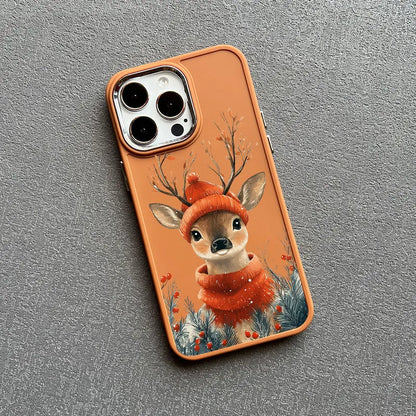 Christmas Santa Elk Silicone Phone Case For IPhone 12 13 11 Pro Max 14 15 16 Pro Max Plus XR XS X 7 8 SE2 Shockproof Back Cover