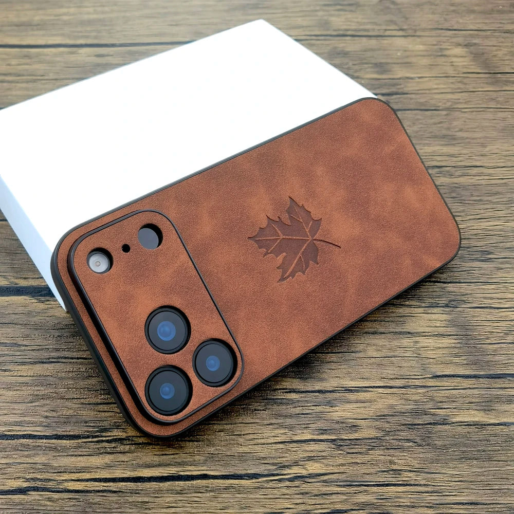 Luxury Leather Retra Case For iPhone 17 Air 16 15 14 13 12 11 Pro Max 16E 17Pro iPhone17 Comfortable Touch Feeling As Skin Cover