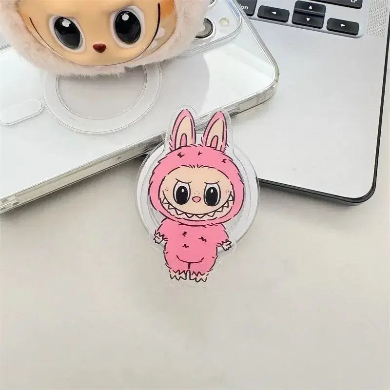 NEW Korea INS Y2K Cartoon Holder For Magsafe Pop.sockets Magnetic Griptok Grip Tok Stand Foldable Phone Bracket Case Accessories